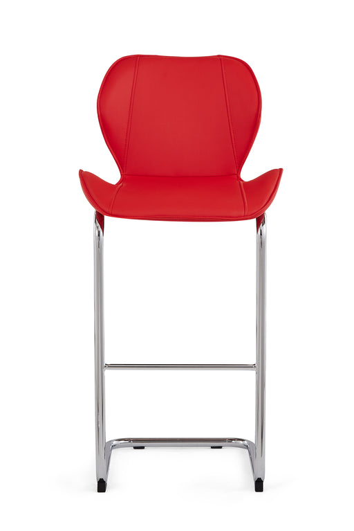 Red Set Of 4 Barstools D1446BS - R image