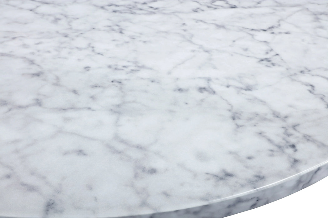 Omni White Faux Marble Coffee Table