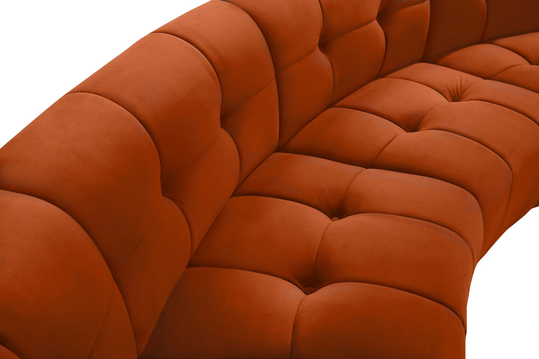 Limitless Cognac Velvet 11pc. Modular Sectional