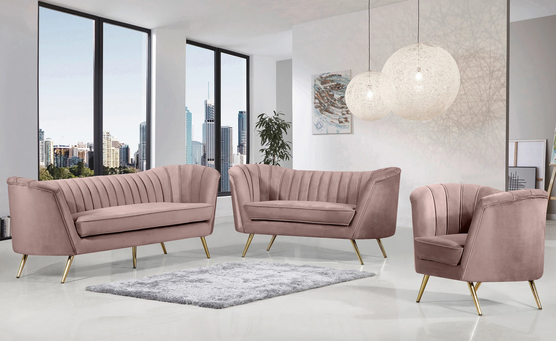 Margo Pink Velvet Chair
