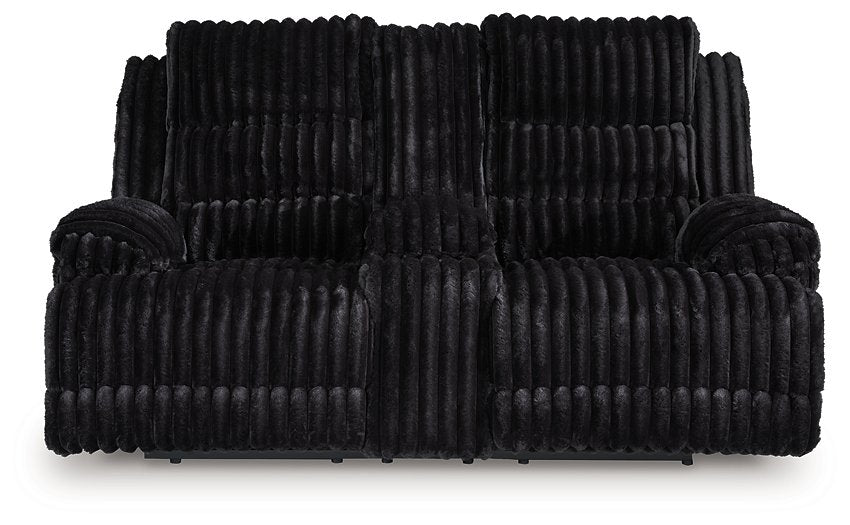 Rhine Falls Reclining Loveseat with Console