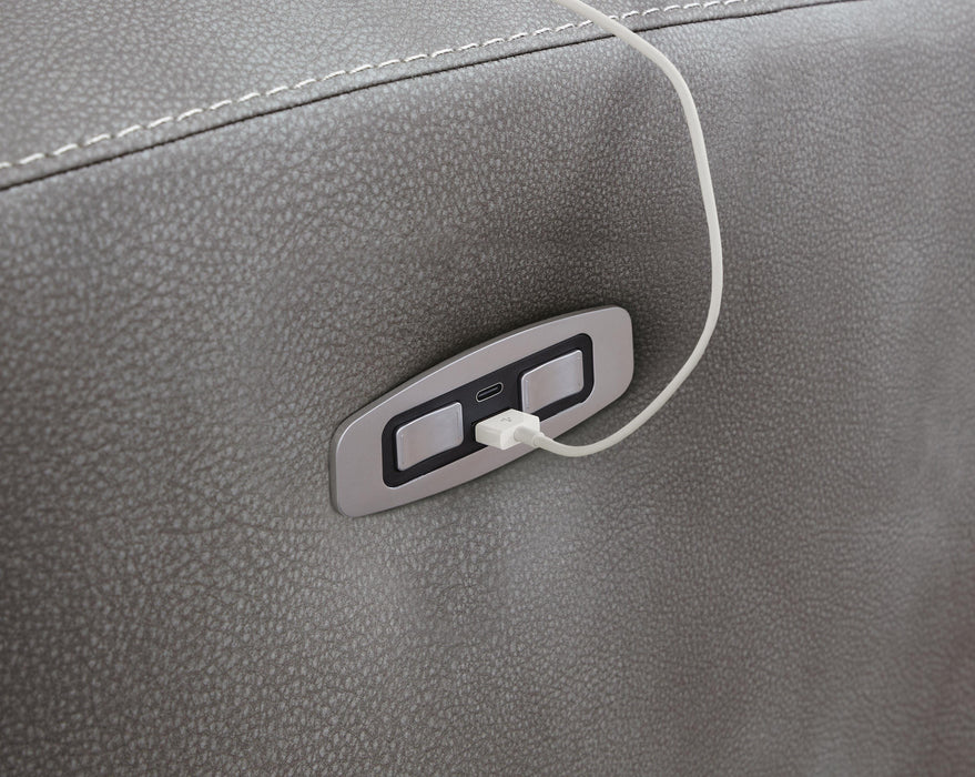 Next-Gen DuraPella Power Reclining Sectional Loveseat with Console