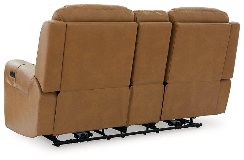 Card Player Cappuccino Power Reclining Loveseat
