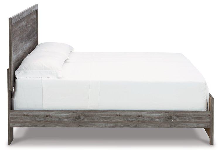 Bronyan Dark Gray King Panel Bed