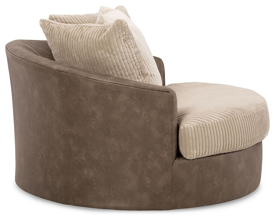 Keskin - Oversized Swivel Accent Chair