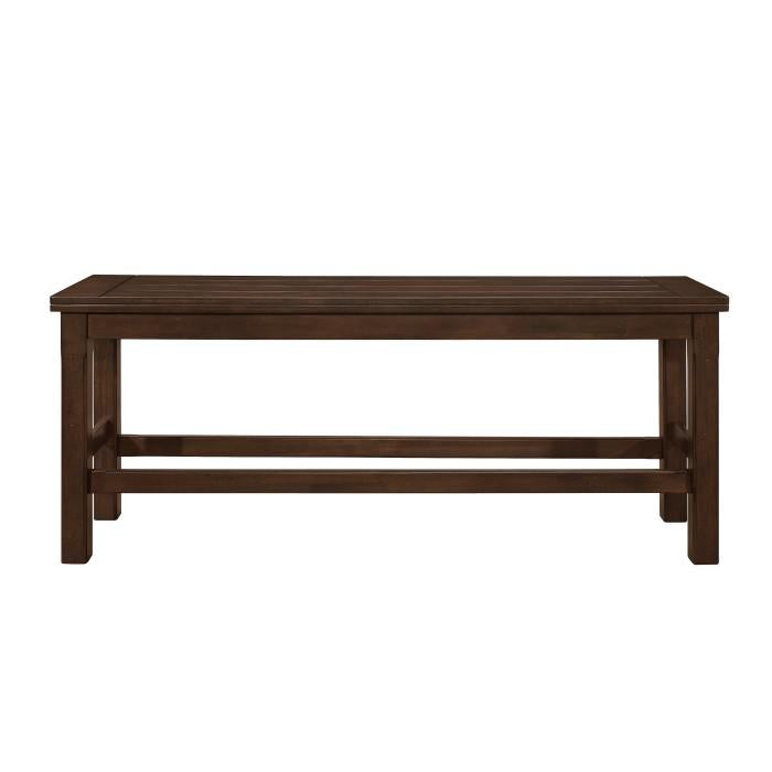 Schleiger Counter Height Bench in Dark Brown 5400-24BH