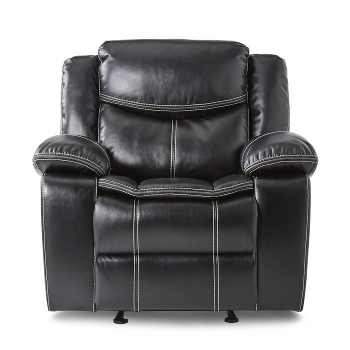 Bastrop Glider Reclining Chair in Black 8230BLK-1