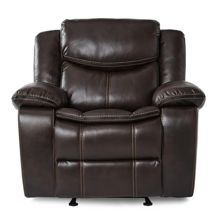 Bastrop Glider Reclining Chair in Brown 8230BRW-1