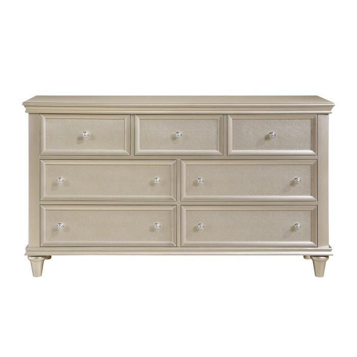 Celandine 7 Drawer Dresser in Silver 1928-5