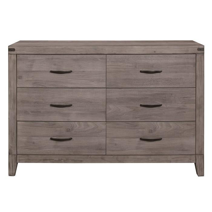 Woodrow 6 Drawer Dresser in Gray 2042-5