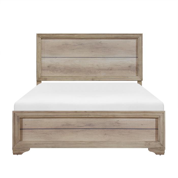 Lonan Twin Panel Bed in Natural 1955T-1*