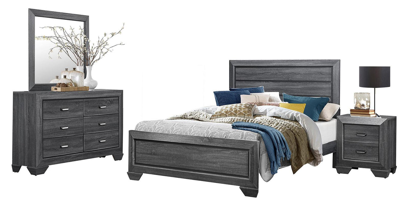 Homelegance Beechnut Queen Panel Bed in Gray