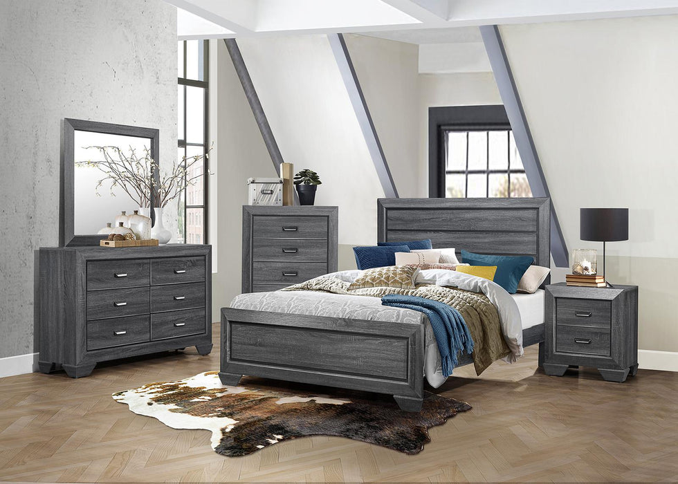 Homelegance Beechnut Queen Panel Bed in Gray