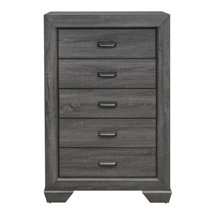 Beechnut 5 Drawer Chest in Gray 1904GY-9