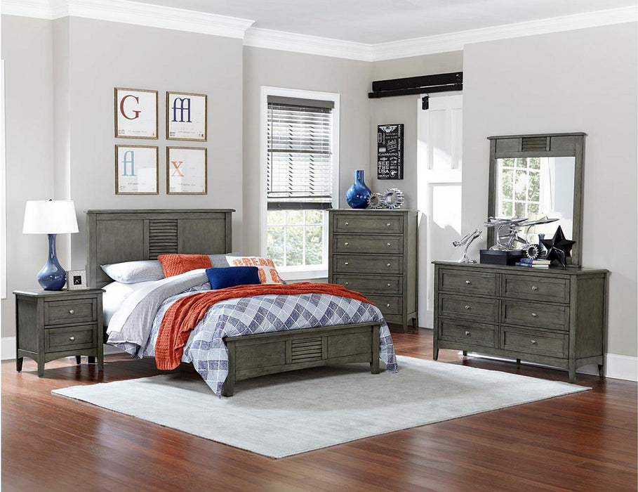 Homelegance Furniture Garcia Queen Panel Bed in Gray