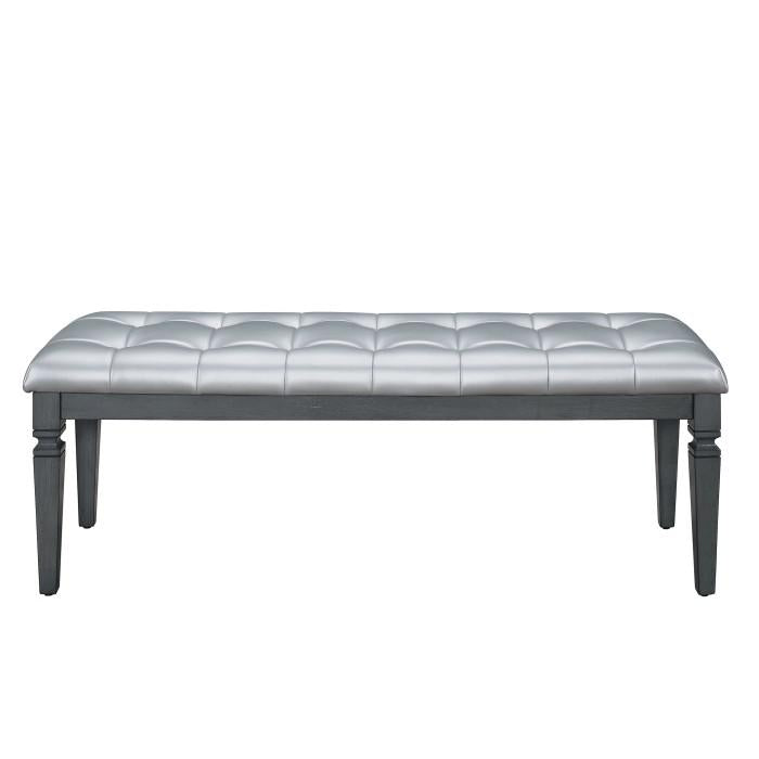 Allura Bed Bench in Gray 1916GY-FBH