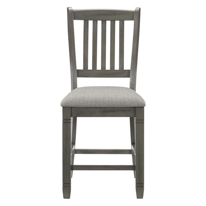 Granby Counter Height Chair in Antique Gray (Set of 2)