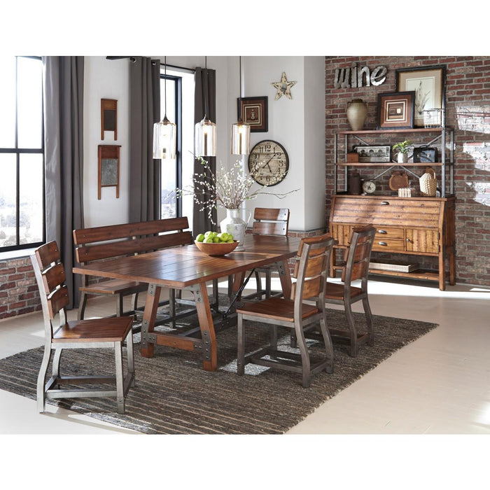 Homelegance Holverson Side Chair in Rustic Brown (Set of 2)