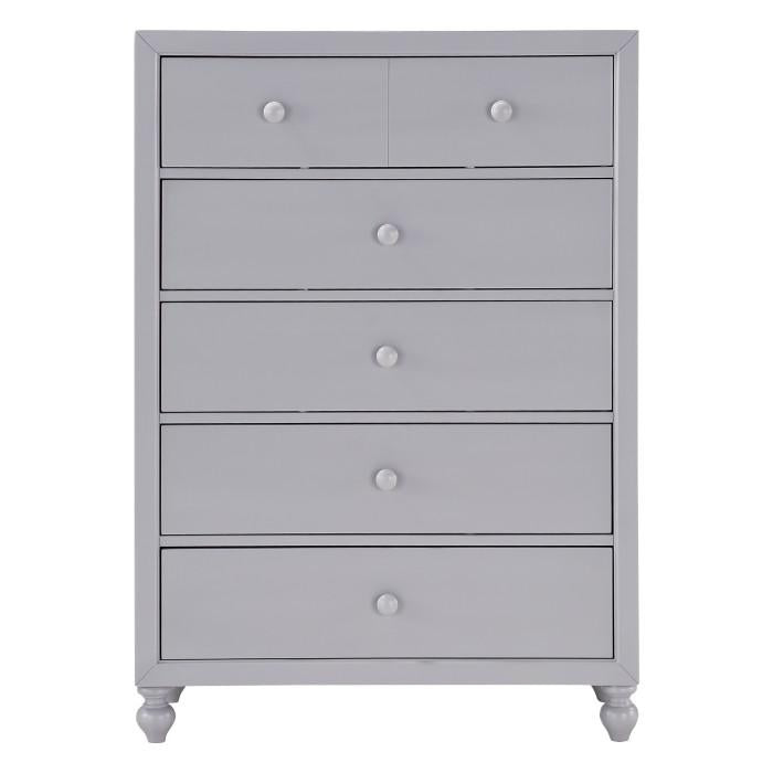 Wellsummer 5 Drawer Chest in Gray 1803GY-9