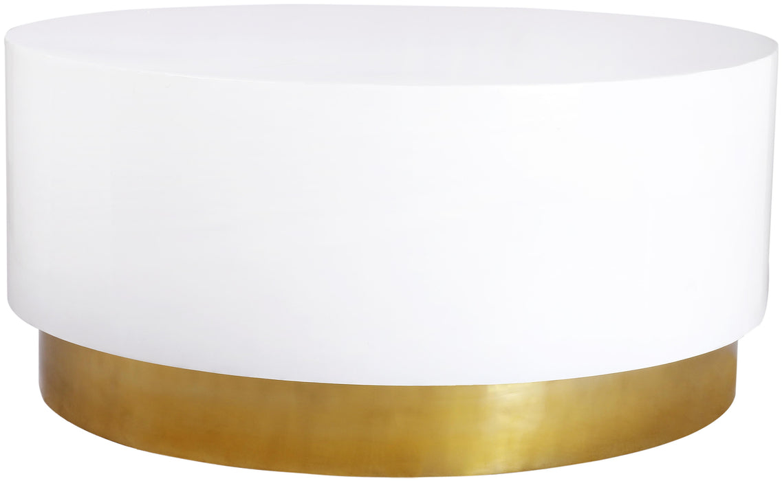Deco White/Gold Coffee Table