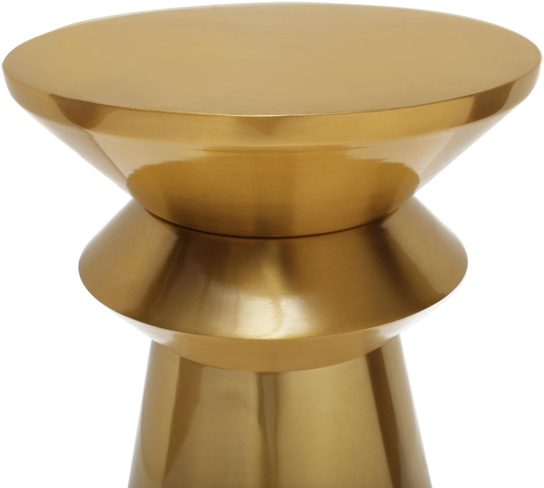 Jai Brushed Gold End Table