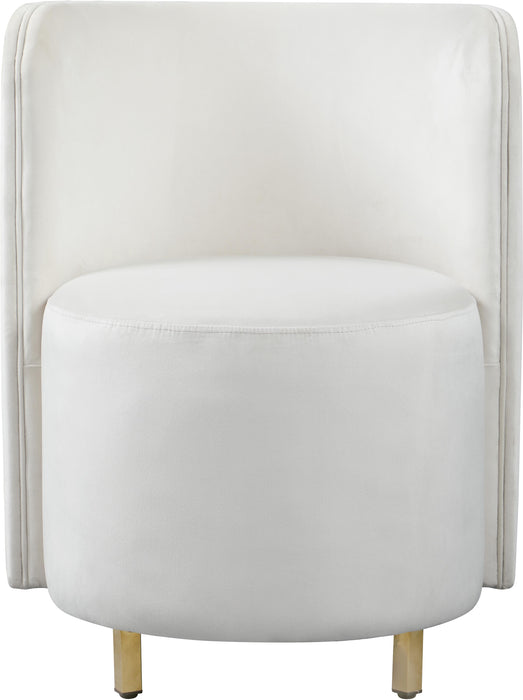 Rotunda Cream Velvet Accent Chair