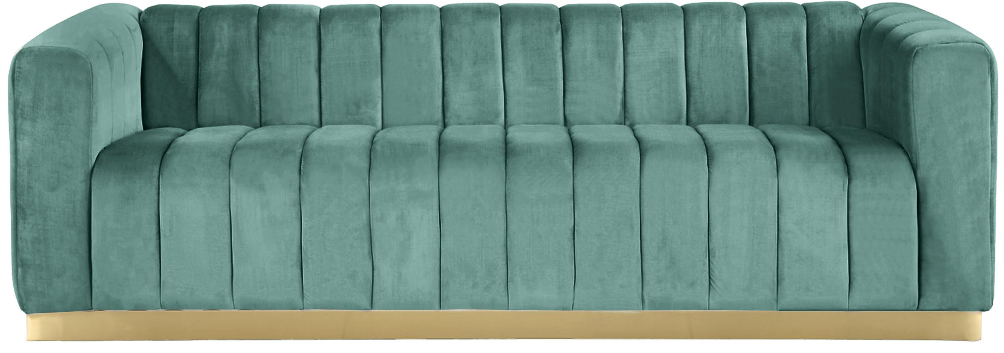 Marlon Mint Velvet Sofa