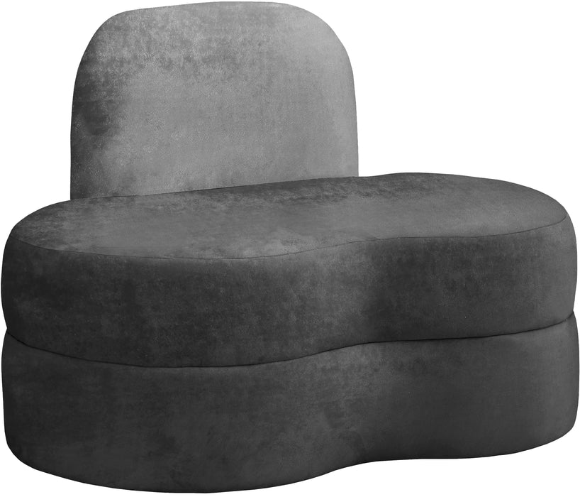 Mitzy Grey Velvet Chair