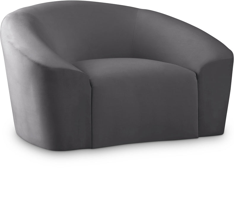 Riley Grey Velvet Chair