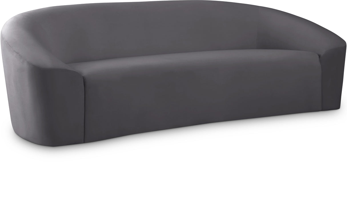 Riley Grey Velvet Sofa