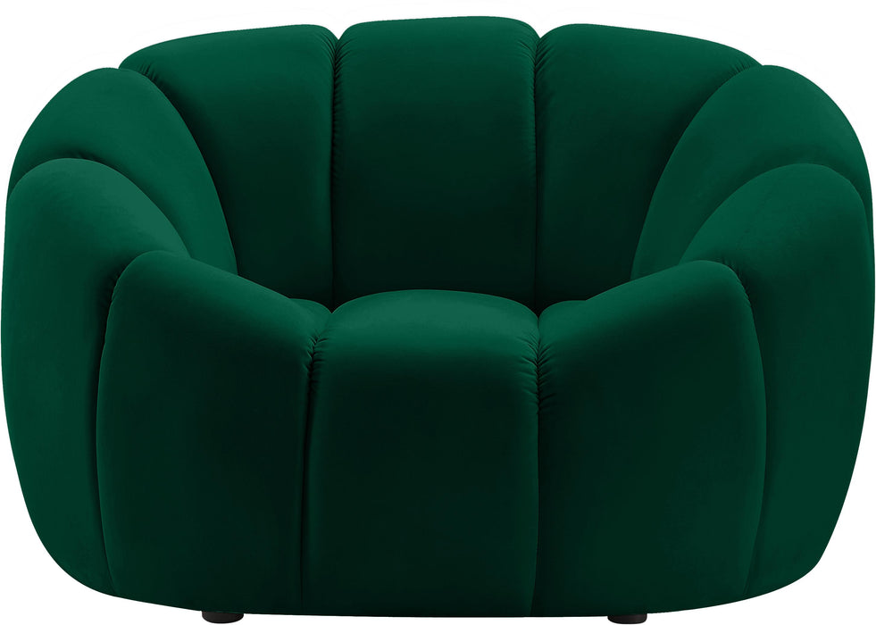 Elijah Green Velvet Chair