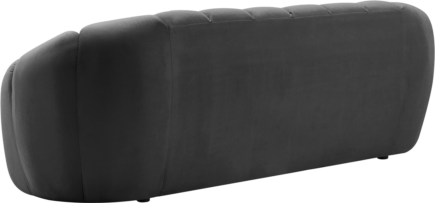 Elijah Grey Velvet Sofa