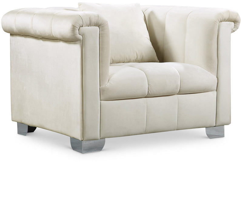 Kayla Cream Velvet Chair