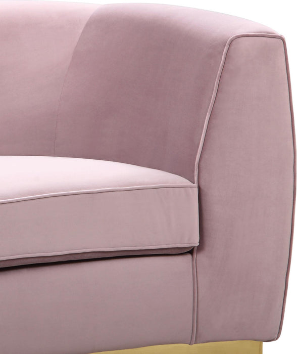 Julian Pink Velvet Sofa