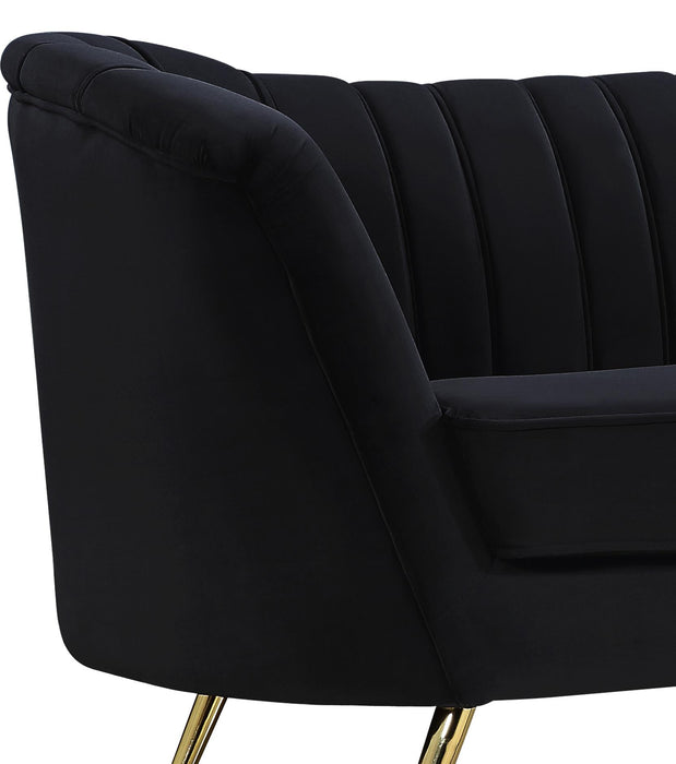 Margo Black Velvet Chair