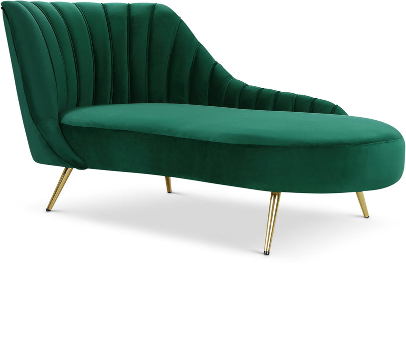 Margo Green Velvet Chaise