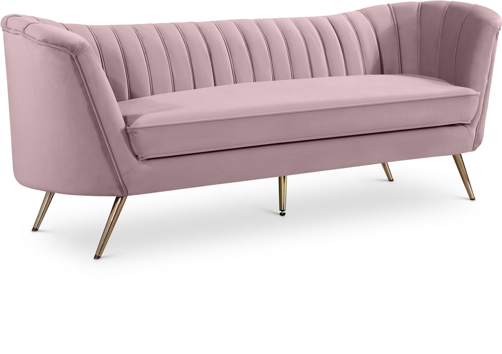 Margo Pink Velvet Sofa