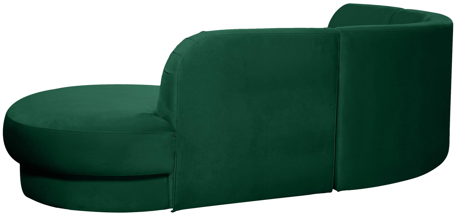 Rosa Green Velvet 3pc. Sectional (3 Boxes)