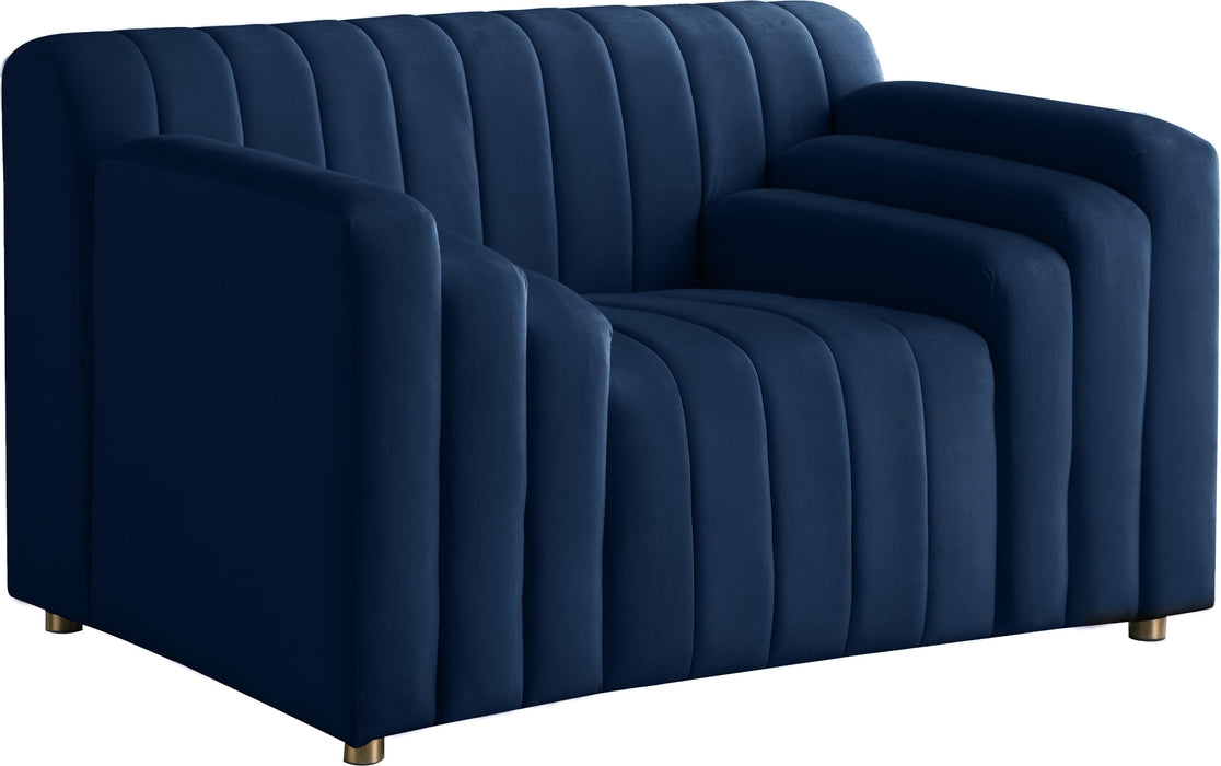 Naya Navy Velvet Chair