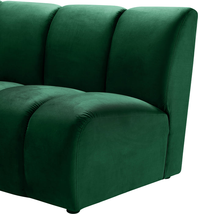 Infinity Green Velvet Modular Chair