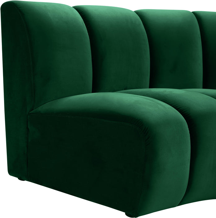 Infinity Green Velvet Modular Chair
