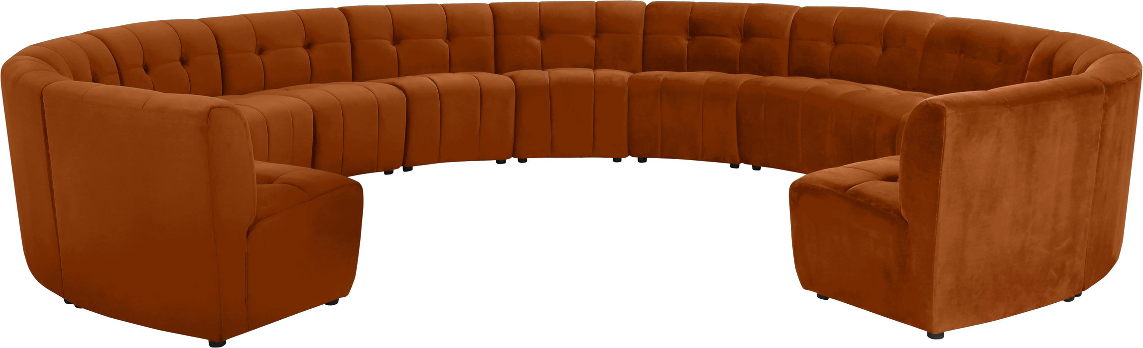 Limitless Cognac Velvet 13pc. Modular Sectional