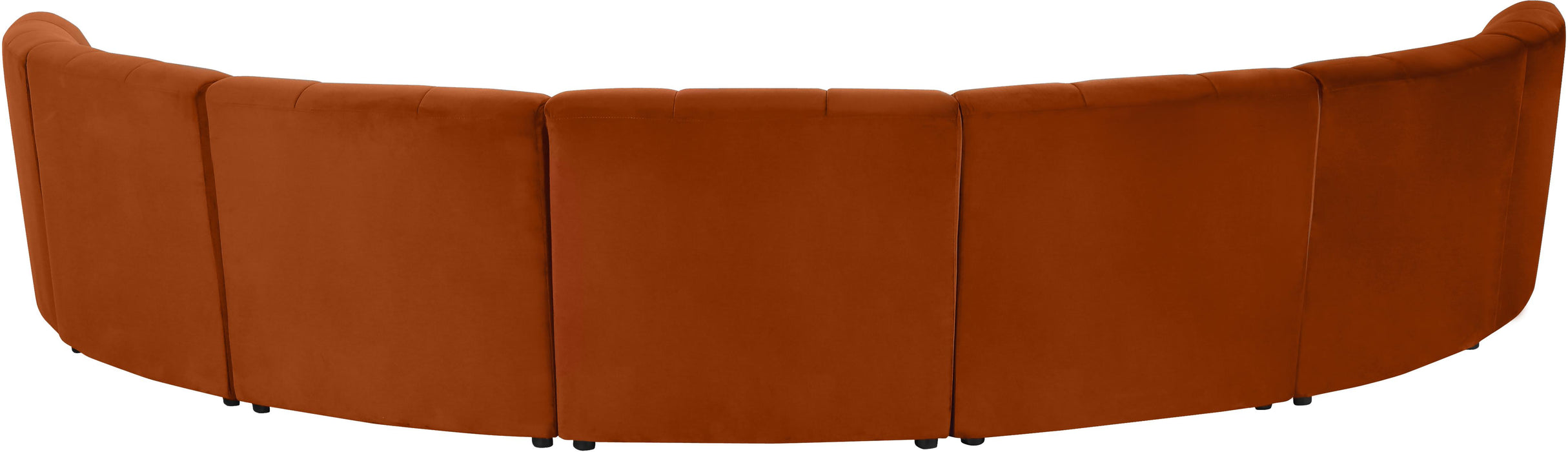 Limitless Cognac Velvet 7pc. Modular Sectional