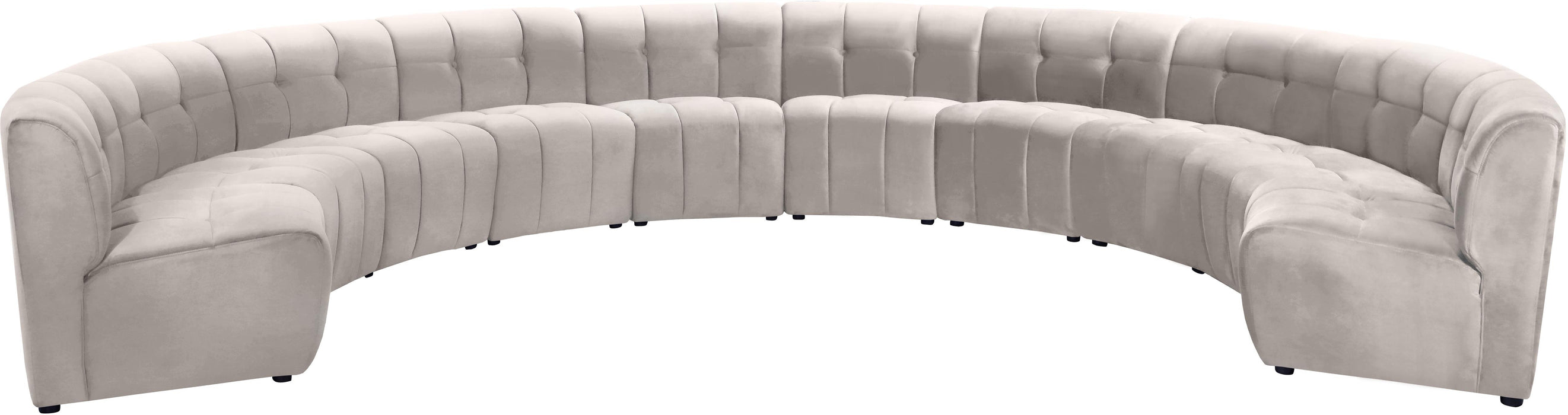 Limitless Cream Velvet 10pc. Modular Sectional
