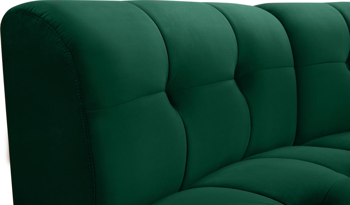 Limitless Green Velvet 14pc. Modular Sectional