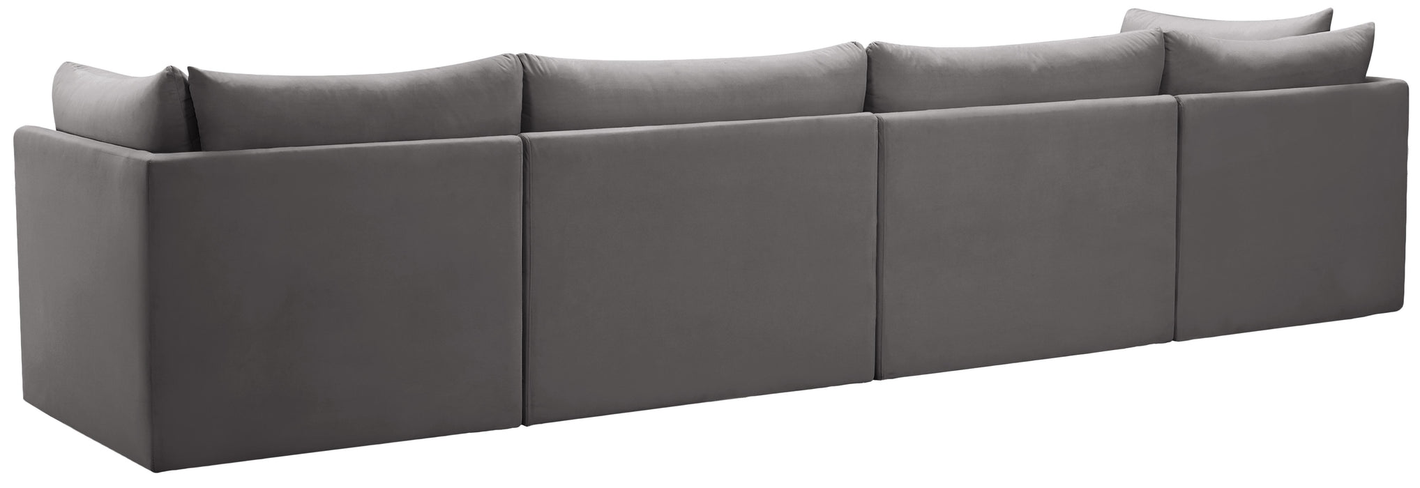 Jacob Grey Velvet Modular Sofa