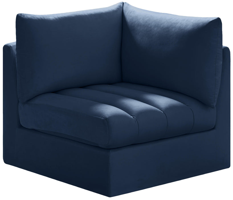 Jacob Navy Velvet Corner