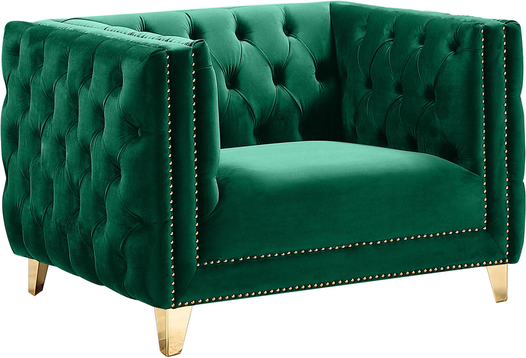 Michelle Green Velvet Chair