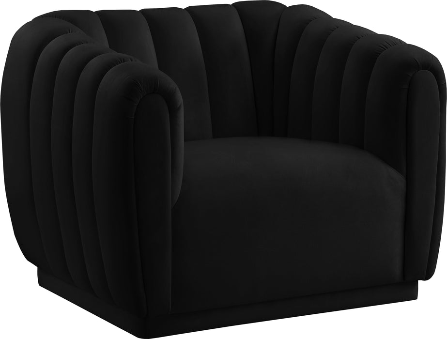 Dixie Black Velvet Chair