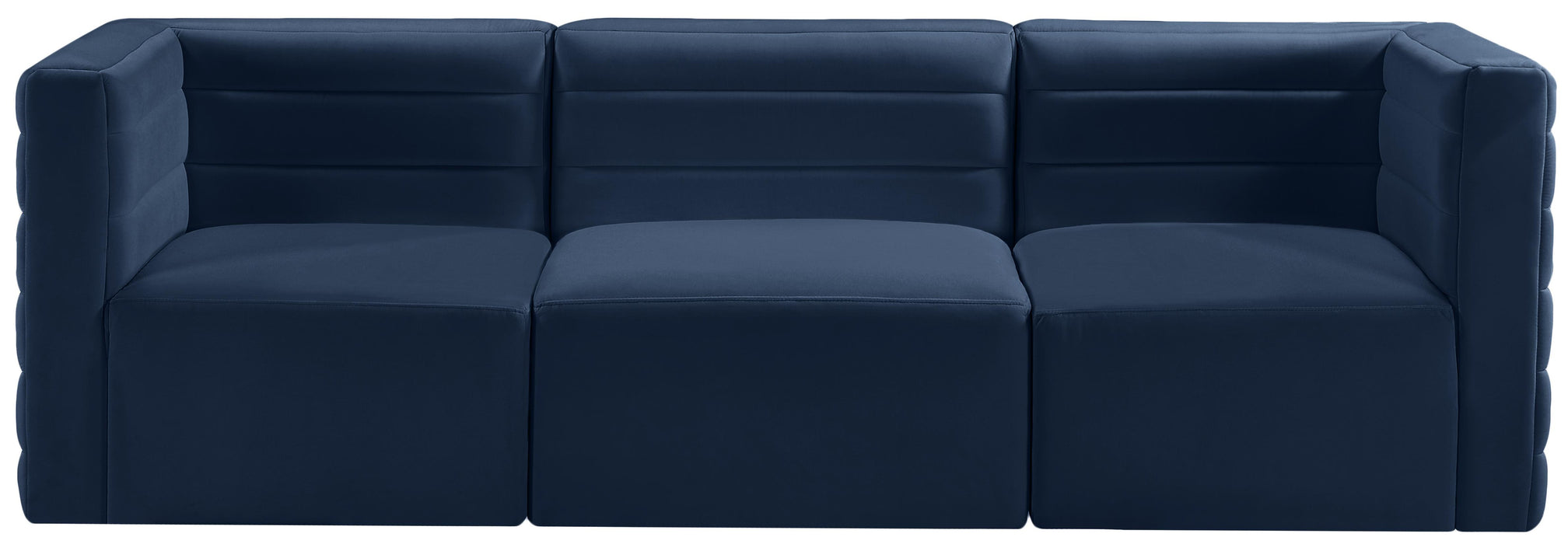 Quincy Navy Velvet Modular Sofa